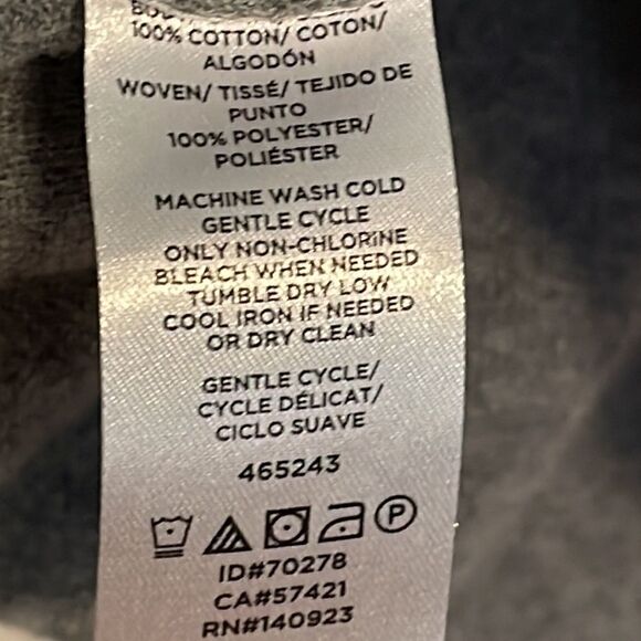 Loft Outlet bow and keyhole semi-sheer split back detail in grey and white S - Picture 6 of 6